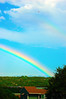 Ryon (Skorz) > A Southwest airlines 737 flies over a double rainbow.

This was one of the first pictures I took with my then-new D70.